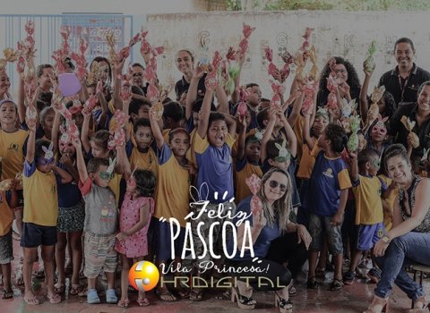 HR Digital realiza entrega de ovos de páscoa para mais de 100 crianças na Vila Princesa em Porto Velho 